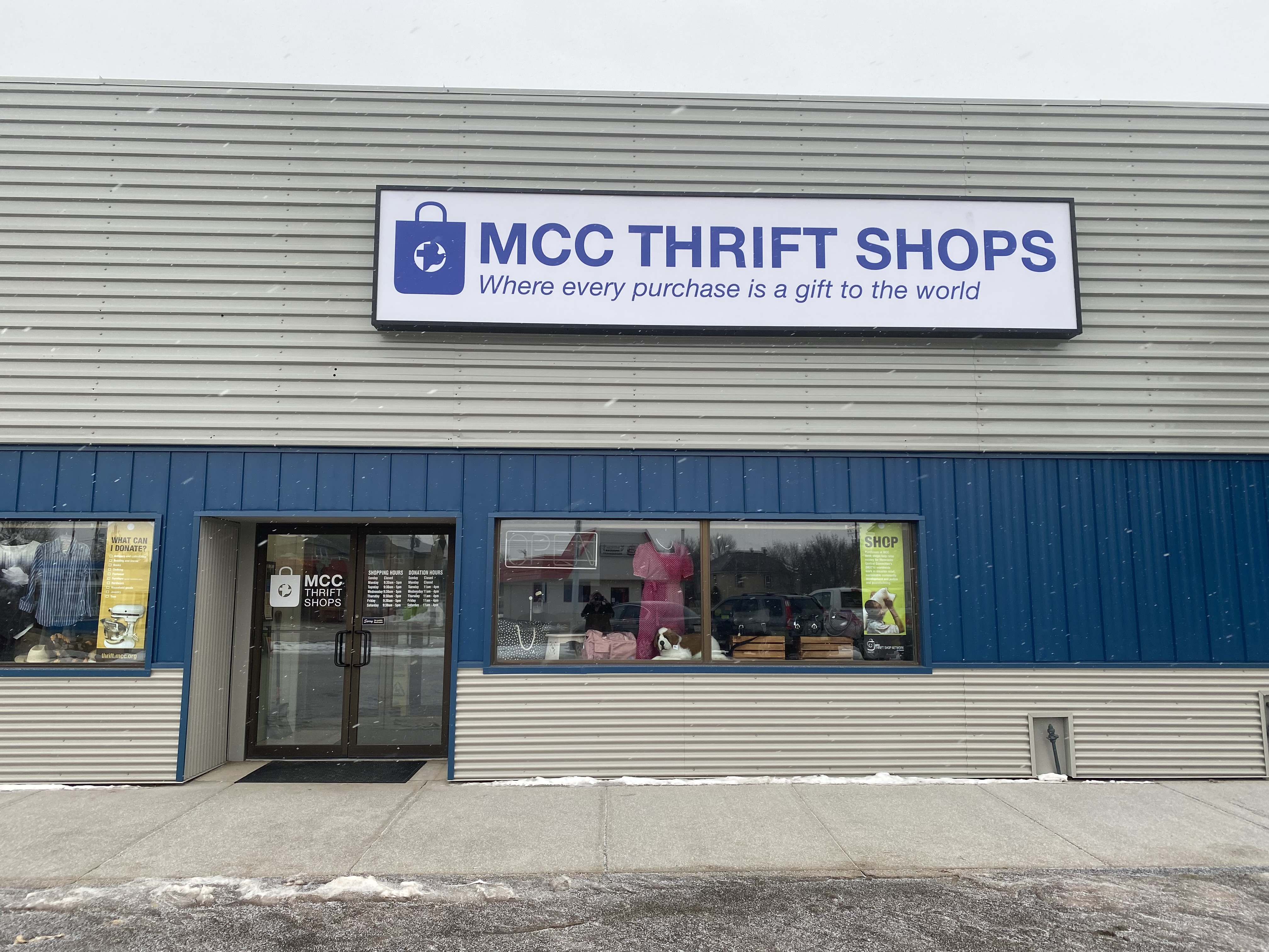 Taber MCC Thrift Shop store front