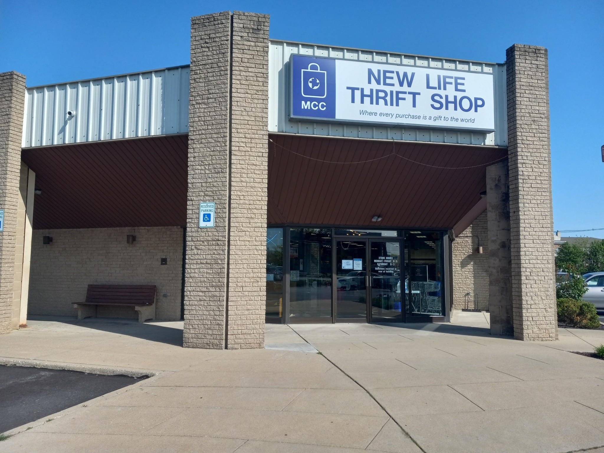 New Life Thrift Shop storefront