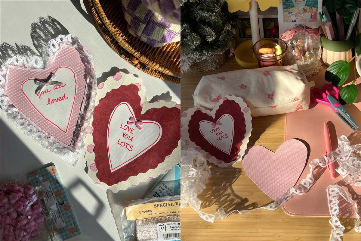 DIY valentine's day cards.