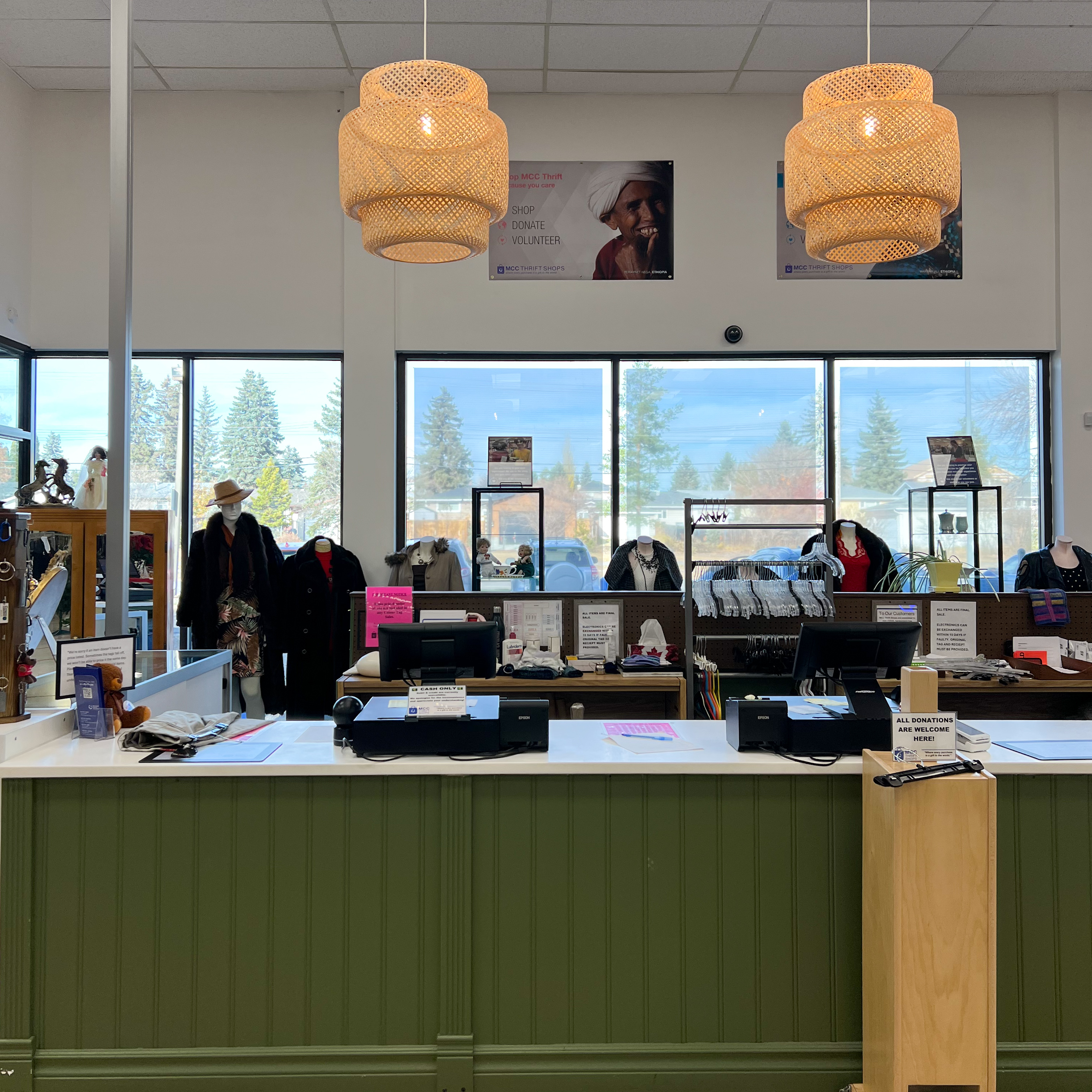 Thrift store counter top