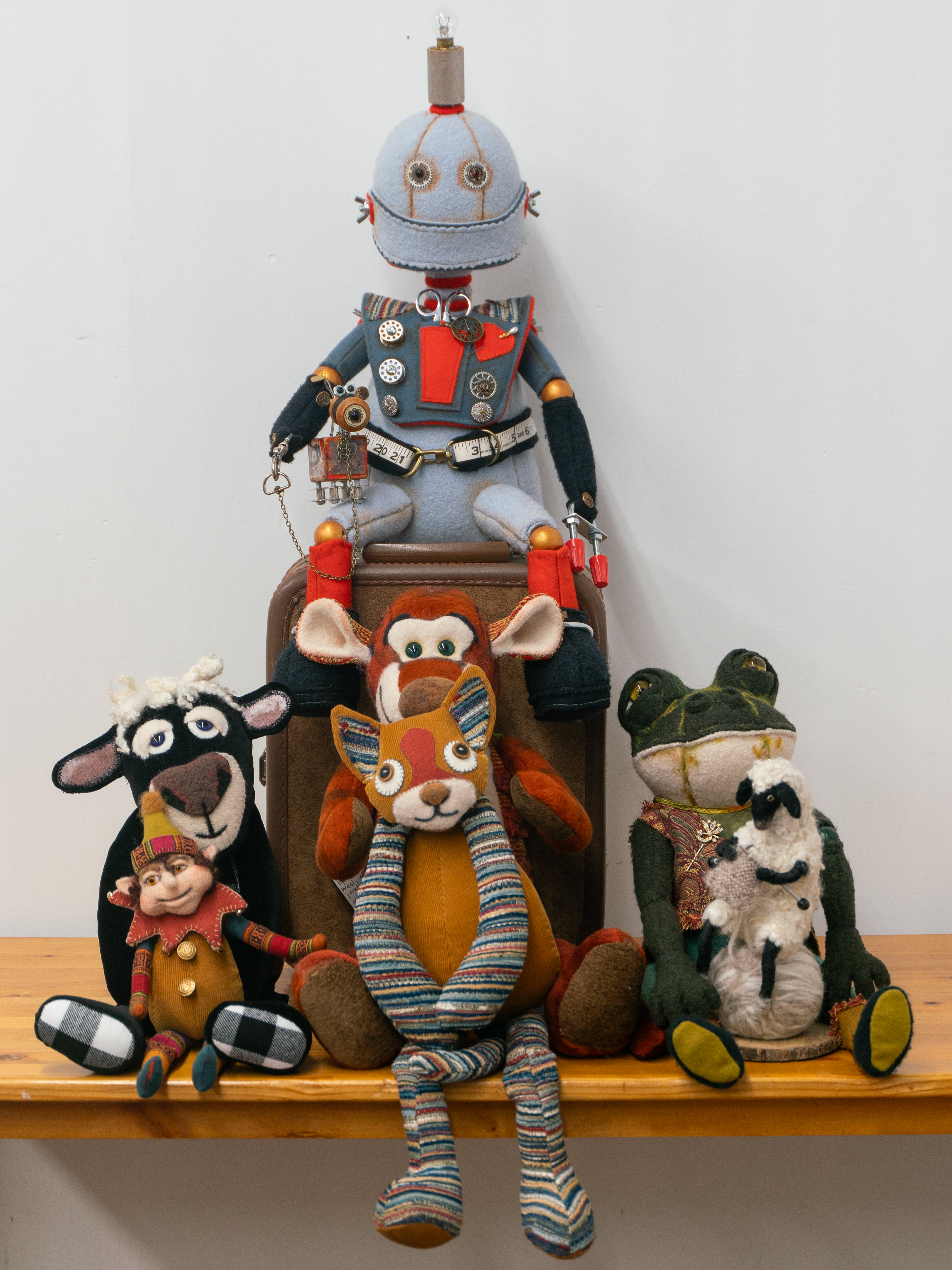 Group of thrifted sculptures