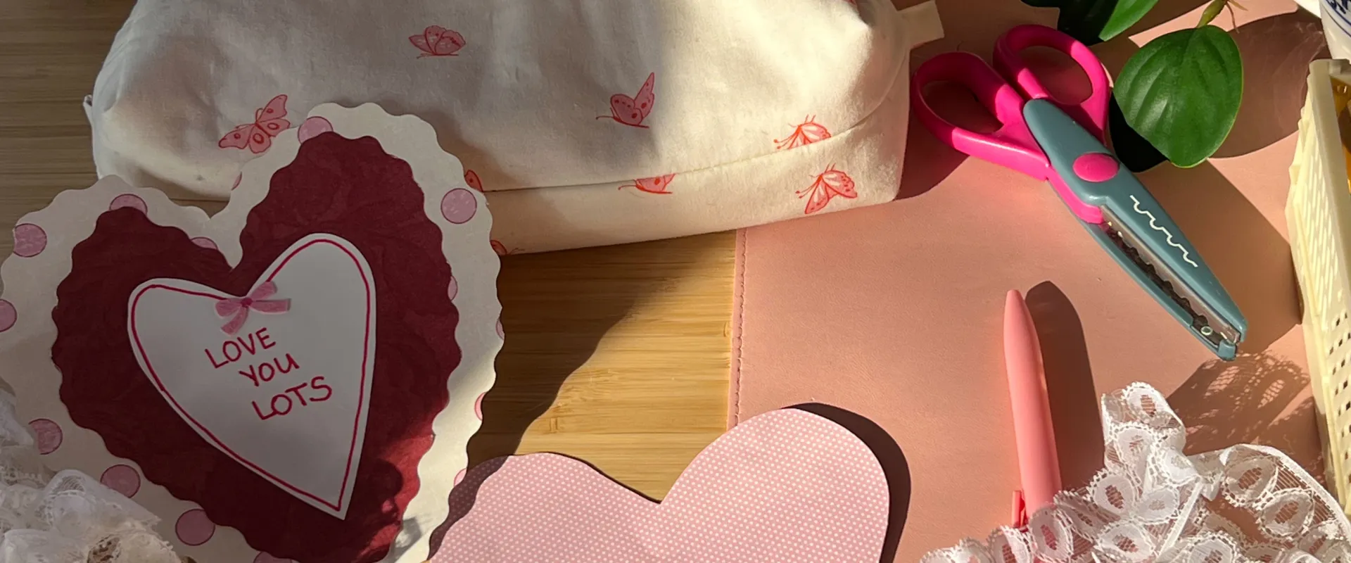 Paper DIY Valentine's cards.