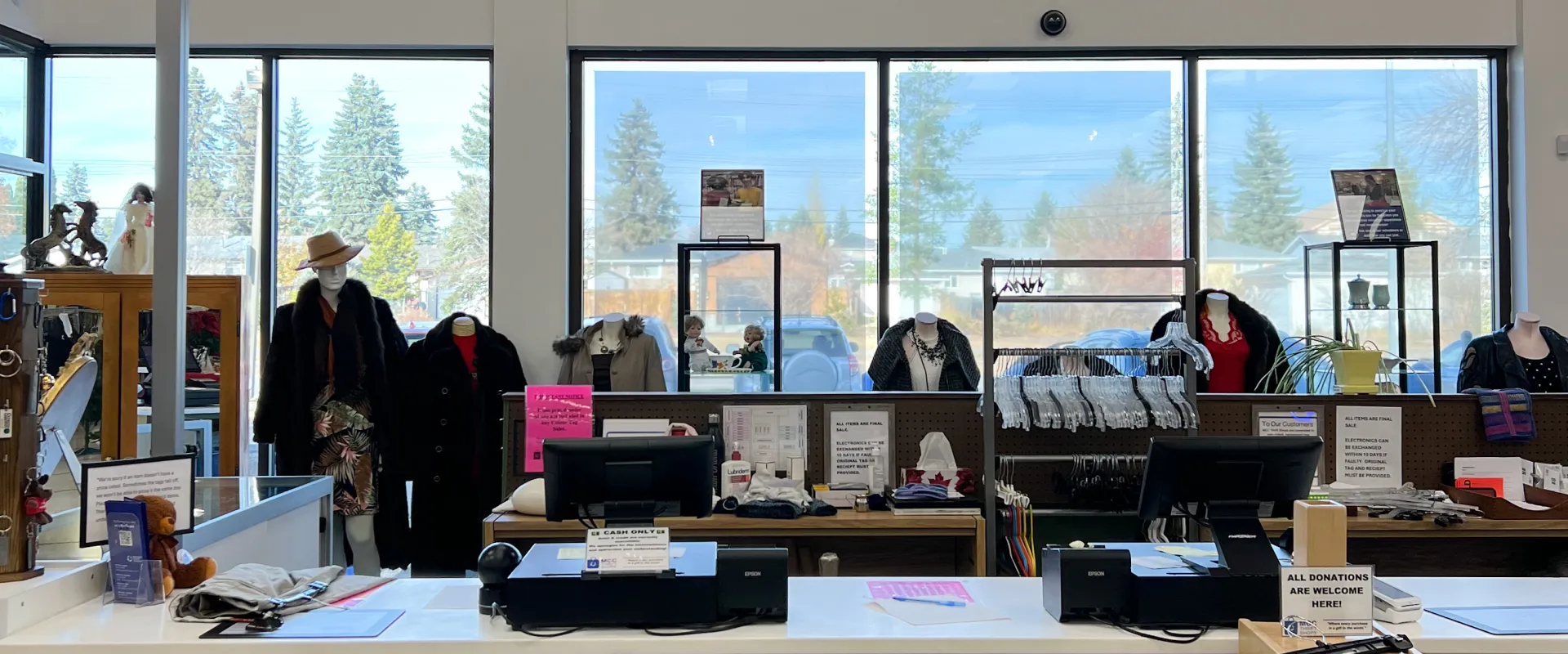 Thrift store counter top