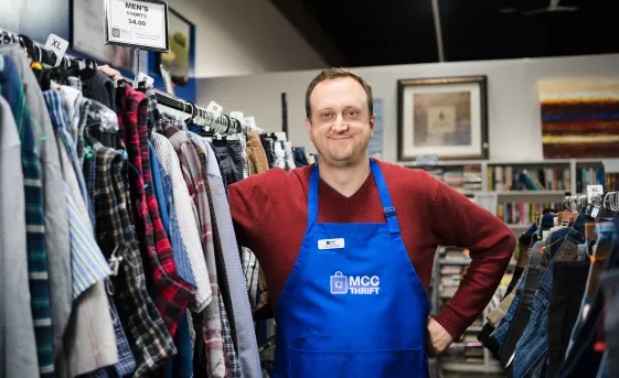 Edmonton MCC Thrift volunteer