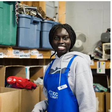 Backroom volunteer