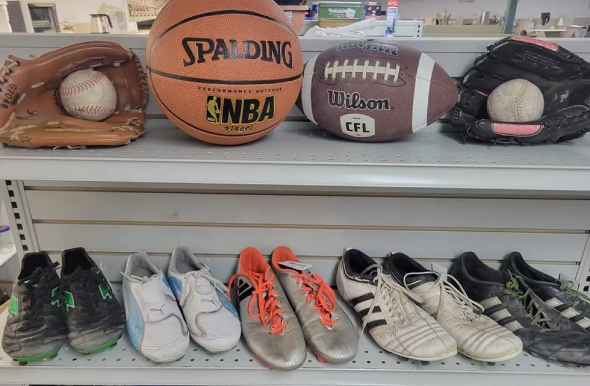 Balls and Sporting shoes